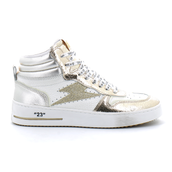 Basket mode montante à lacet pour femme QUITO or 7513