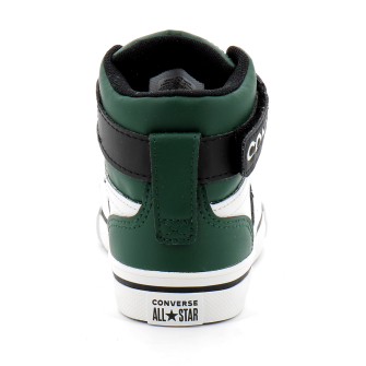 Chaussures montantes à lacet elastique en cuir pour enfant white/midnight a03773c