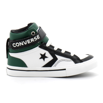 Chaussures montantes à lacet elastique en cuir pour enfant white/midnight a03773c