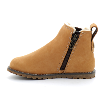 Bottine mi-haute à zip pour enfant en jaune Pokey Pine Chelsea wheat