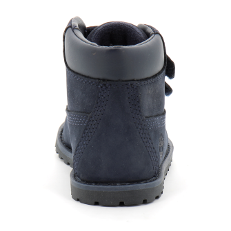 Bottine mi-haute à scratch pour enfant en bleu foncé Pokey Pine navy