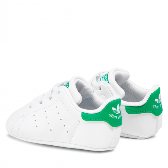 adidas stan smith crib white/green fy7890