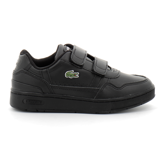 lacoste sneakers t-clip enfant black/black 44suc0007-02h