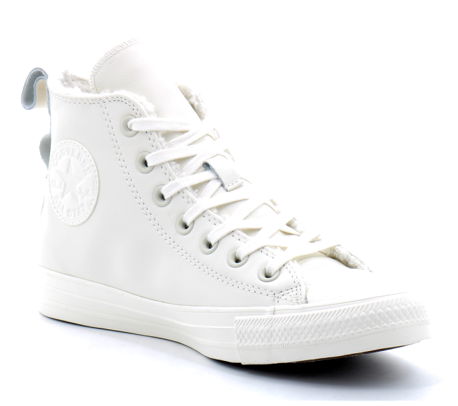 Chuck Taylor All Star Lined Leather egret/egret a04257c