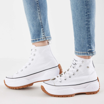 BASKETS KAYA MID FLY blanc b49-3702-02