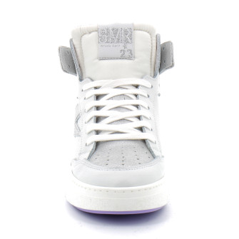 Basket mode montante à lacet pour femme Braga argent 9481