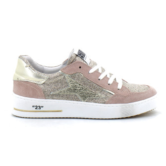 Basket mode pour femme ALE or rose 9557