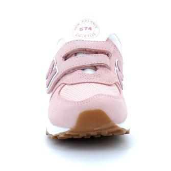 Chaussures de sport à scratch pour enfant PV574 crystal/pink pv574ch1