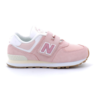 Chaussures de sport à scratch pour enfant PV574 crystal/pink pv574ch1