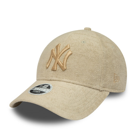 Casquette 9FORTY New York Yankees Towelling Crème - Femme beige osfm