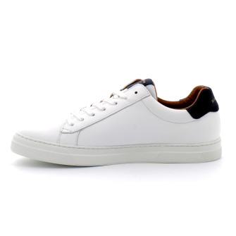 Baskets basses en cuir pour homme Spark Clay white azul kmnhl704c2