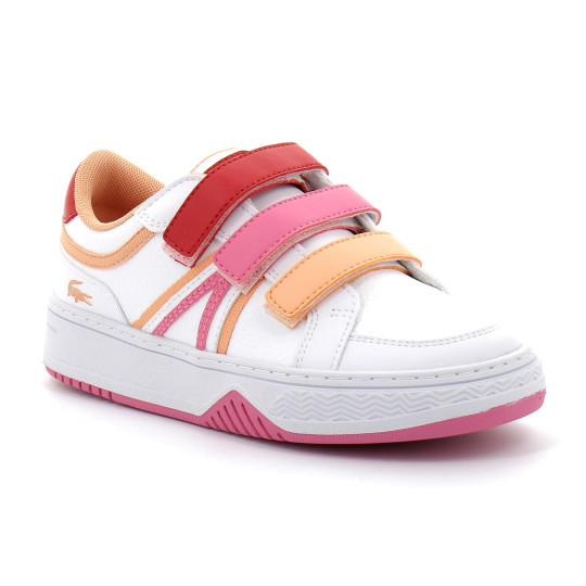 Sneakers L001 enfant Lacoste blanc-rouge 45suc0007-286