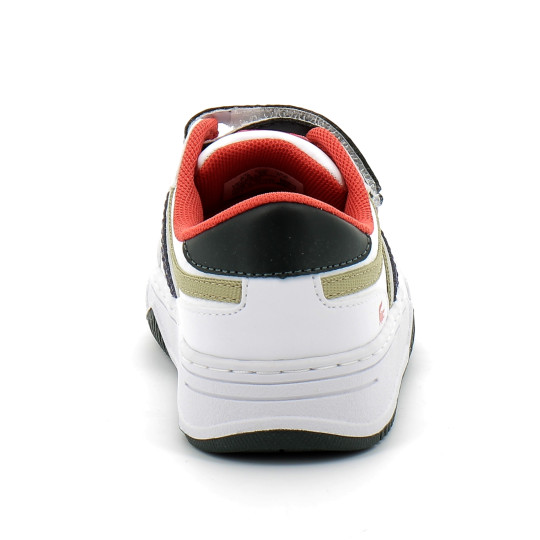 Sneakers L001 bébé blanc-vert 45sui0007-1r5