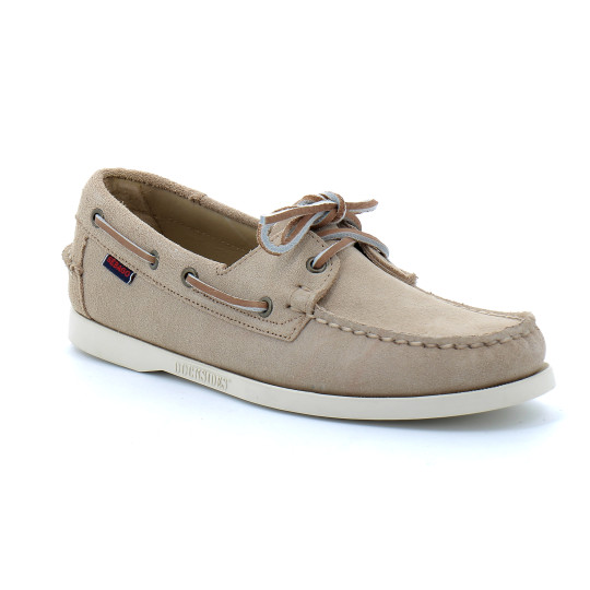 CHAUSSURES BATEAU POUR HOMME EN SUEDE DOCKSIDES PORTLAND FLESH OUT beige 7111ptw-906r