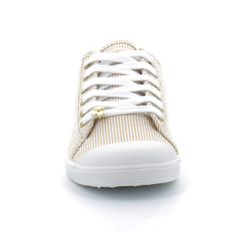 Basket basse à rayures dorées pour femme basic strip gold strip gold