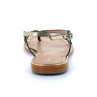 Sandales pour femme à entre-doigts en cuir Monaco creme 63579