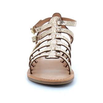 Sandales spartiates pour femme bride cheville Hikaela or/craquele 43383