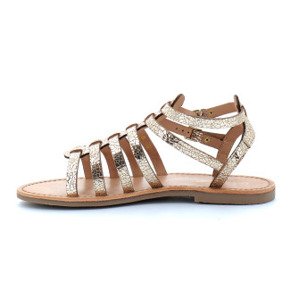Sandales spartiates pour femme bride cheville Hikaela or/craquele 43383