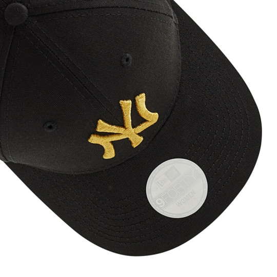 New York Yankees Metallic Logo 9Forty noir osfm