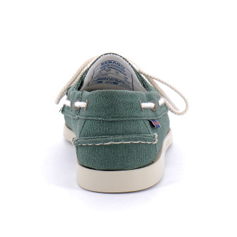 CHAUSSURES BATEAU POUR HOMME EN TOILE DOCKSIDES PORTLAND WASHED CANVAS green. du 40 au 45-76117kw-909r