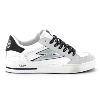 Basket mode basse à lacet pour femme NOUBAR blanc-argent 10489