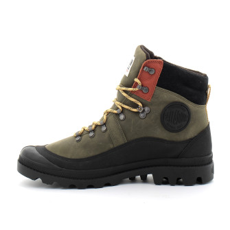 Chaussures montantes à lacet pour adulte PALLABROUSSE HKR WP+ kaki 08840-325