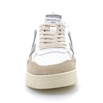 Baskets basses à lacets à semelles beiges pour femme 1257101 kaki 1257101