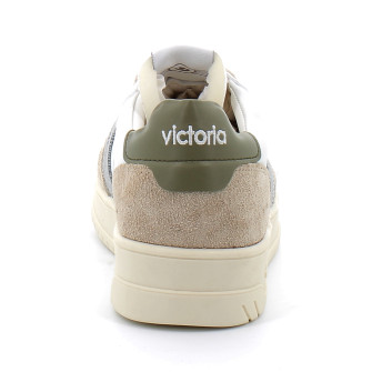 Baskets basses à lacets à semelles beiges pour femme 1257101 kaki 1257101