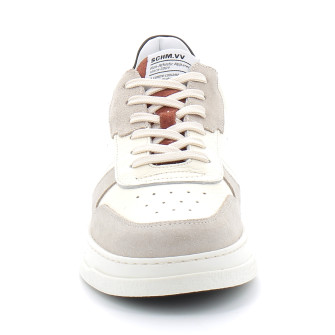 Basket en cuir pour homme Order Sneaker blanc-camel du 40 au 45-mmpcdj04fc