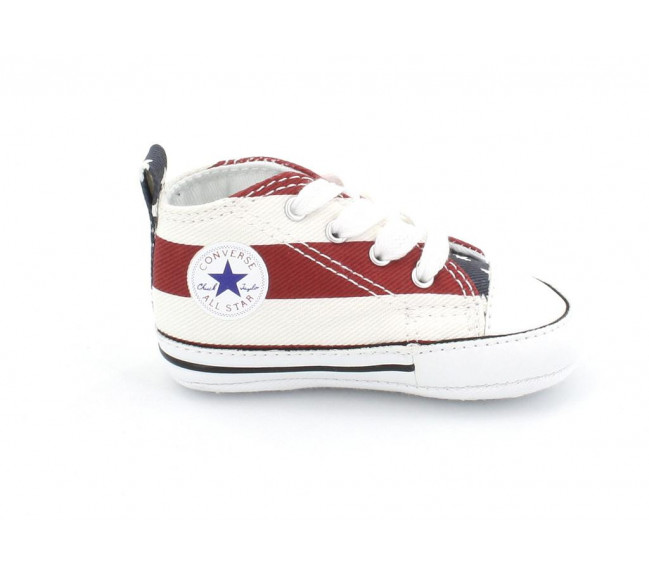 Converse First Star S B Baskets Mode Mixte Bebe Blanc 9640 4