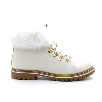 Boots pour femme à col fourré blanc du 36 au 41-c022158