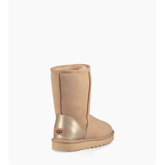 ugg classic short ii metallic driftwood 1019030