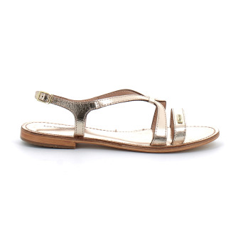 Sandales pour femme en cuir Hamoon or 330055