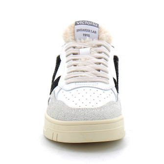 Baskets basses à lacets style rétro pour femme 1257124 black negro