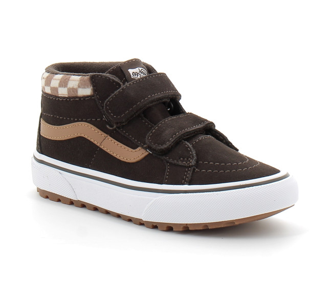 Chaussures à Scratch pour enfant Sk8-Mid Reissue brown vn000d10bf21