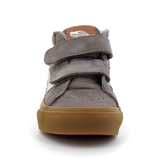 Chaussures à Scratch pour enfant Sk8-Mid Reissue grey vn000cz5gry1