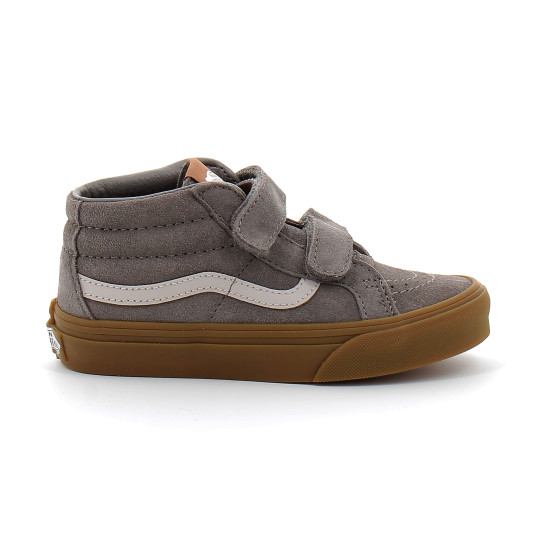 Chaussures à Scratch pour enfant Sk8-Mid Reissue grey vn000cz5gry1