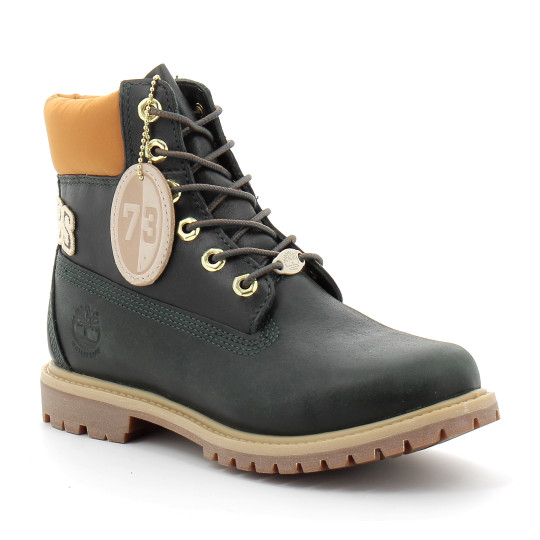 Boot imperméable à lacets pour femme en vert foncé dark/green a2hr8/eeq1/wm