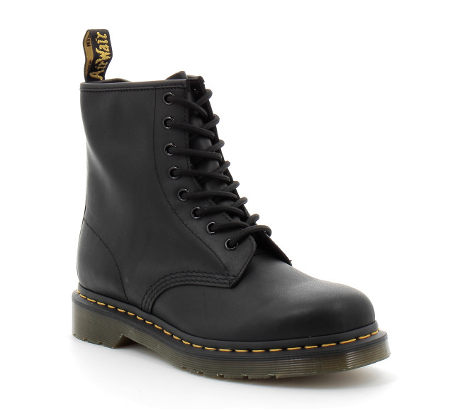 BOOTS 1460 EN CUIR SMOOTH À LACETS black greasy 11822003