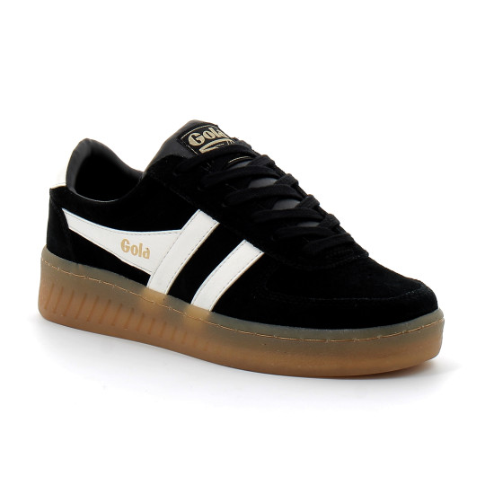 Baskets à lacets pour femmes Grandslam off/black cla589by