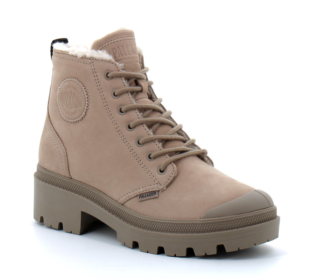 Chaussures montante à fermeture éclair pour femme PALLABASE NUBUCK ZIP WL dune 98867-211