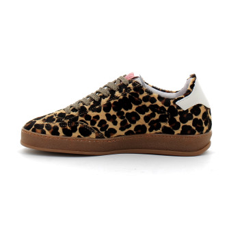 Basket mode à lacet pour femme leopard leopard a223
