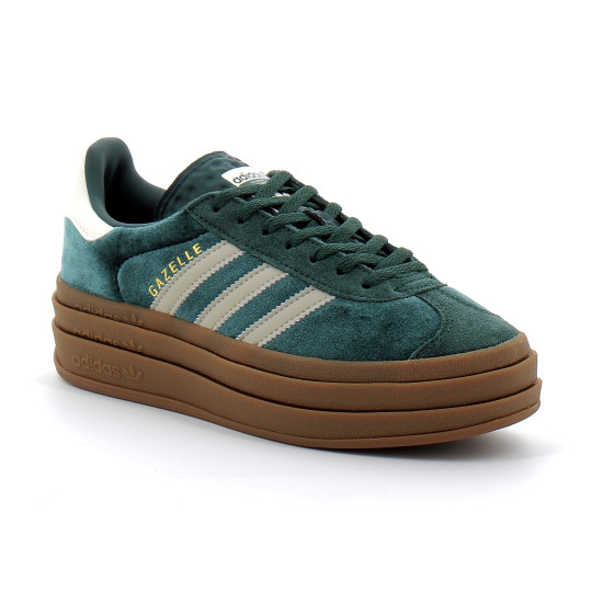 Chaussure Compensée Gazelle Bold green. ig4391