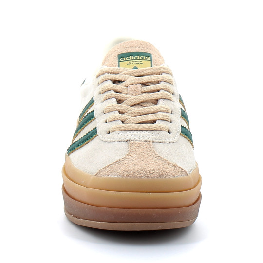 Chaussure Compensée Gazelle Bold beige-vert id7056