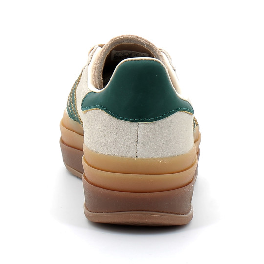 Chaussure Compensée Gazelle Bold beige-vert id7056