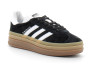 Chaussure Compensée Gazelle Bold black white ie0876