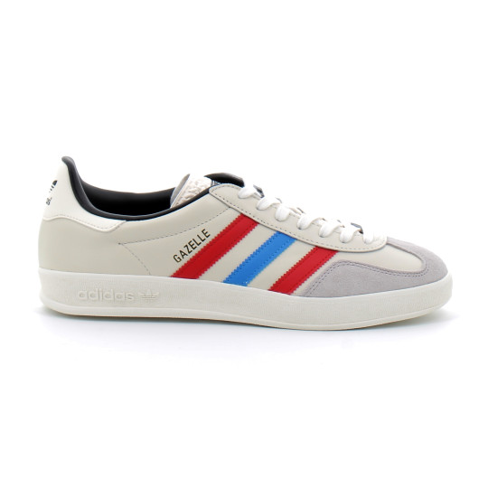 Chaussures de sport gazelle pour adulte white/blue/red ie9091