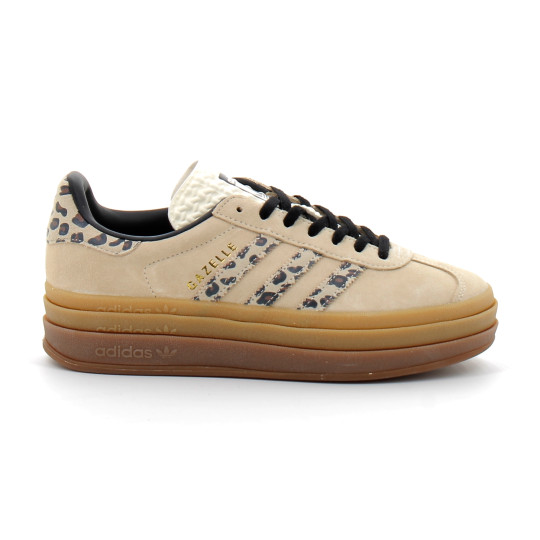 Chaussure Compensée Gazelle Bold beige leopard ji1370