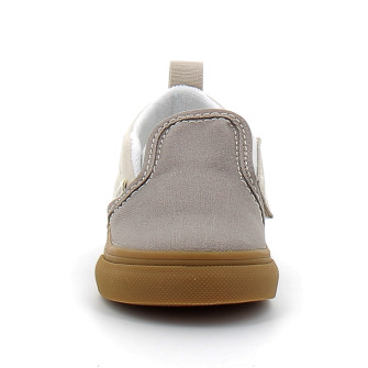 Chaussures basses sans lacets à elastique pour enfant Checkerboard Slip-On gray/gum vn000dojocs1