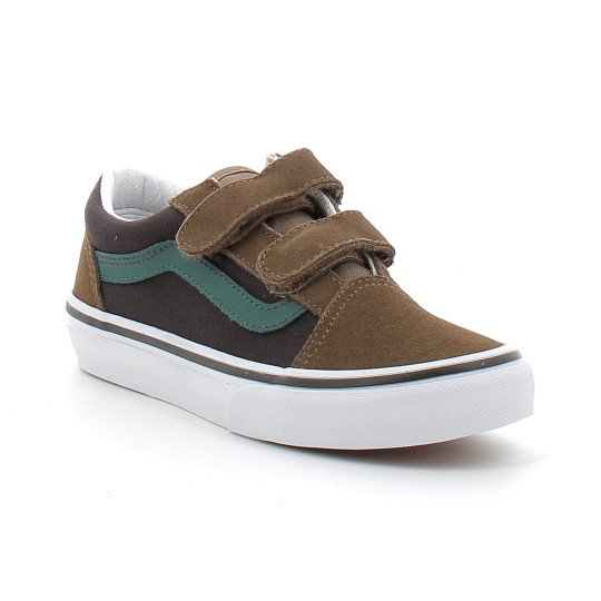 Chaussures à Scratch pour enfant Old Skool brown vn000cyabf01